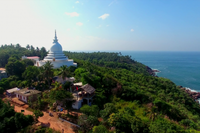 Japanese peace pagoda at Vision Lanka Tours