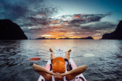 Sunset with Kayak at  Vision Lanka Tours